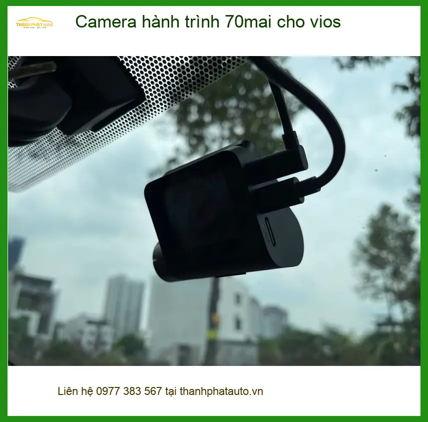 Anh Minh lắp Camera hành trình 70mai cho Vios tại Quận 1 để an tâm lái xe ảnh thực tế 2