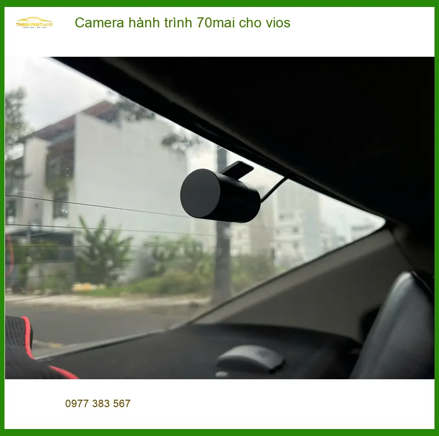 Anh Minh lắp Camera hành trình 70mai cho Vios tại Quận 1 để an tâm lái xe ảnh thực tế 5