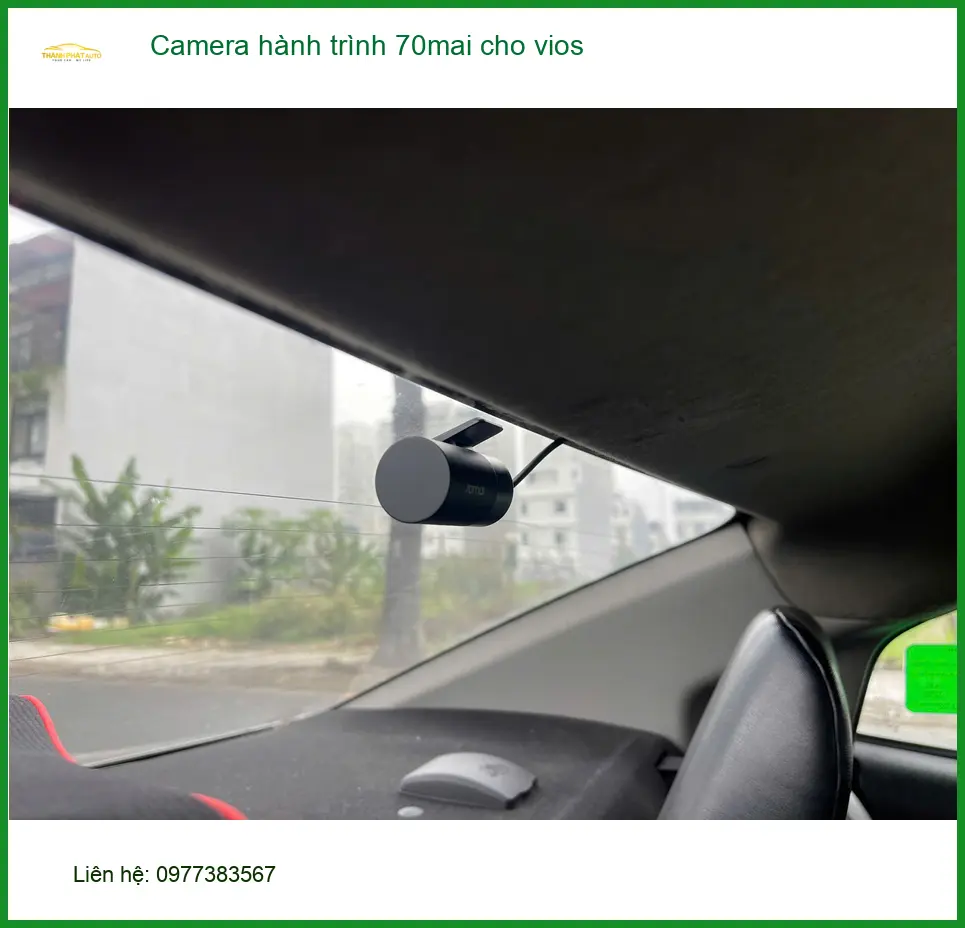 Chú Long lắp Camera hành trình 70mai cho Vios ở Gò Vấp để an toàn hơn ảnh thực tế 2