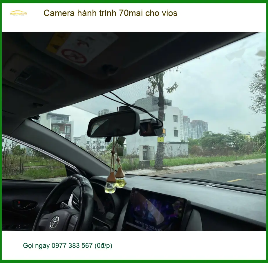 Chị Lan Anh gắn Camera hành trình 70mai cho Vios tại Quận 7 đi công tác xa ảnh thực tế 3