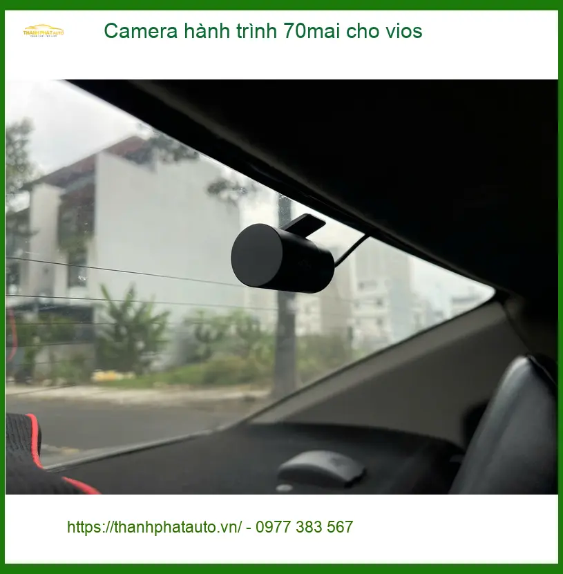 Chị Lan Anh gắn Camera hành trình 70mai cho Vios tại Quận 7 đi công tác xa ảnh thực tế 4