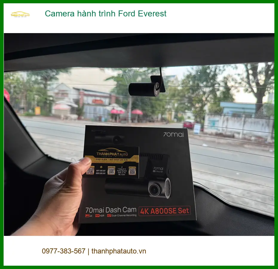 Anh Nam lắp Camera hành trình Ford Everest tại Quận 9 để ghi lại mọi khoảnh khắc trên đường
