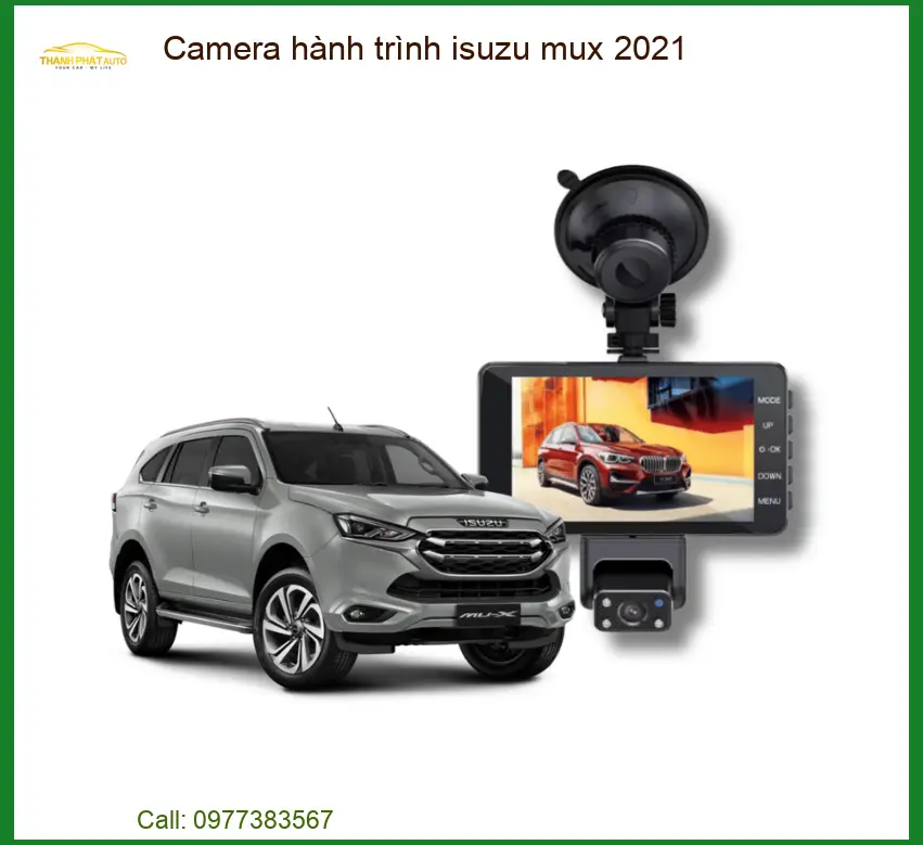 Camera Hành Trình Isuzu MUX 2021 Chính Hãng - Trung Tâm Lắp Đặt Uy Tín TPHCM