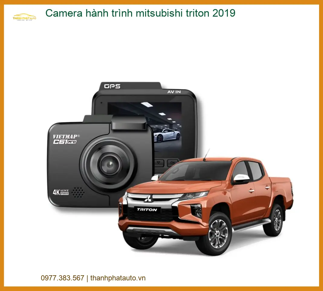 Camera hành trình Mitsubishi Triton 2019 - Địa Chỉ Lắp Đặt Uy Tín TPHCM