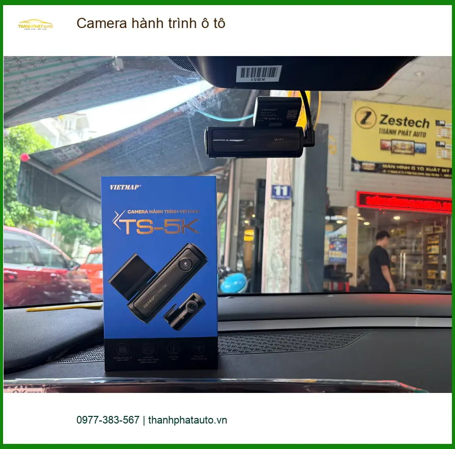 Anh Dũng lắp Camera hành trình ô tô cho Kia Seltos tại Cần Giờ an tâm lái