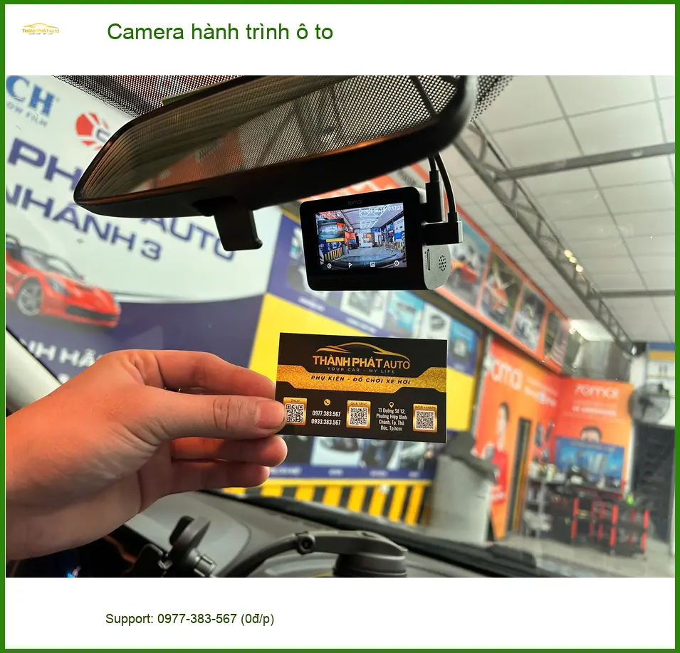 Anh Khải lắp Camera hành trình ô tô cho Honda CRV tại Quận 10