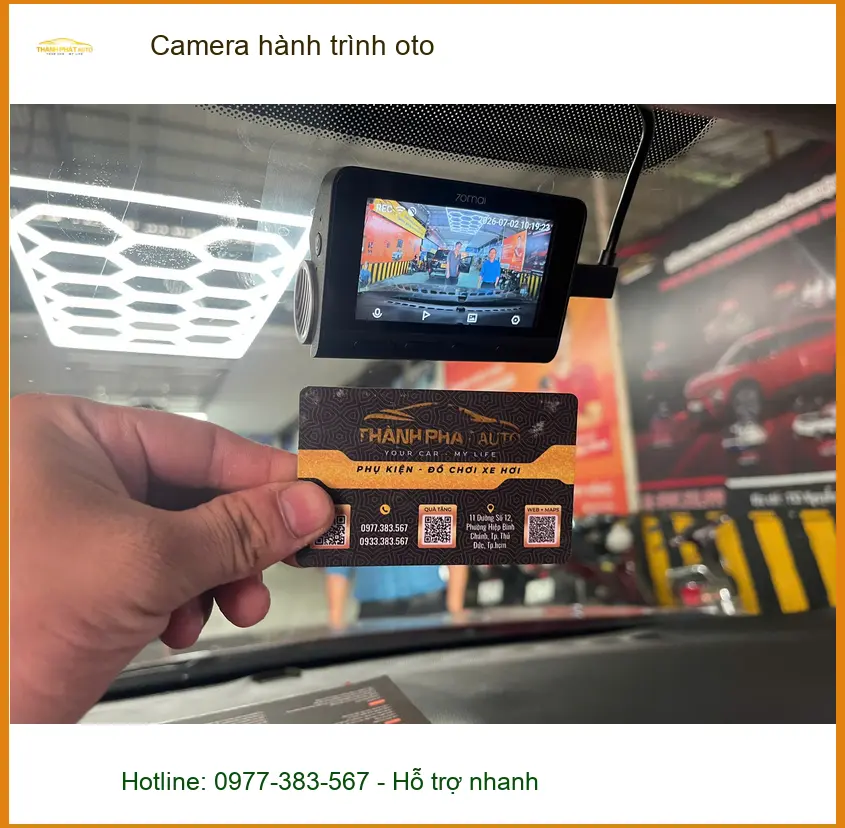 Anh Cường lắp camera hành trình oto cho VinFast Fadil tại Quận 8 ảnh thực tế 4