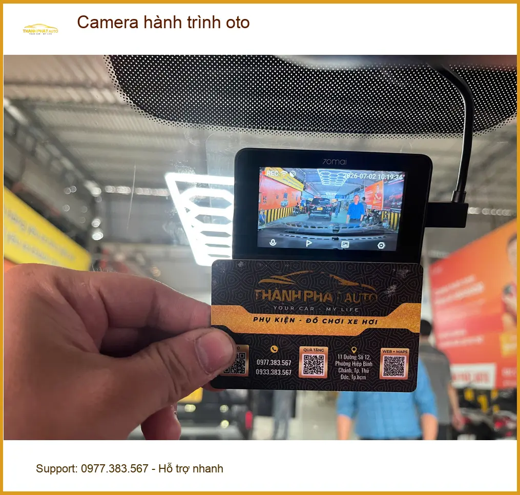Anh Minh lắp camera hành trình oto Hyundai Accent tại Quận 7 sau vụ va chạm nhỏ ảnh thực tế 3