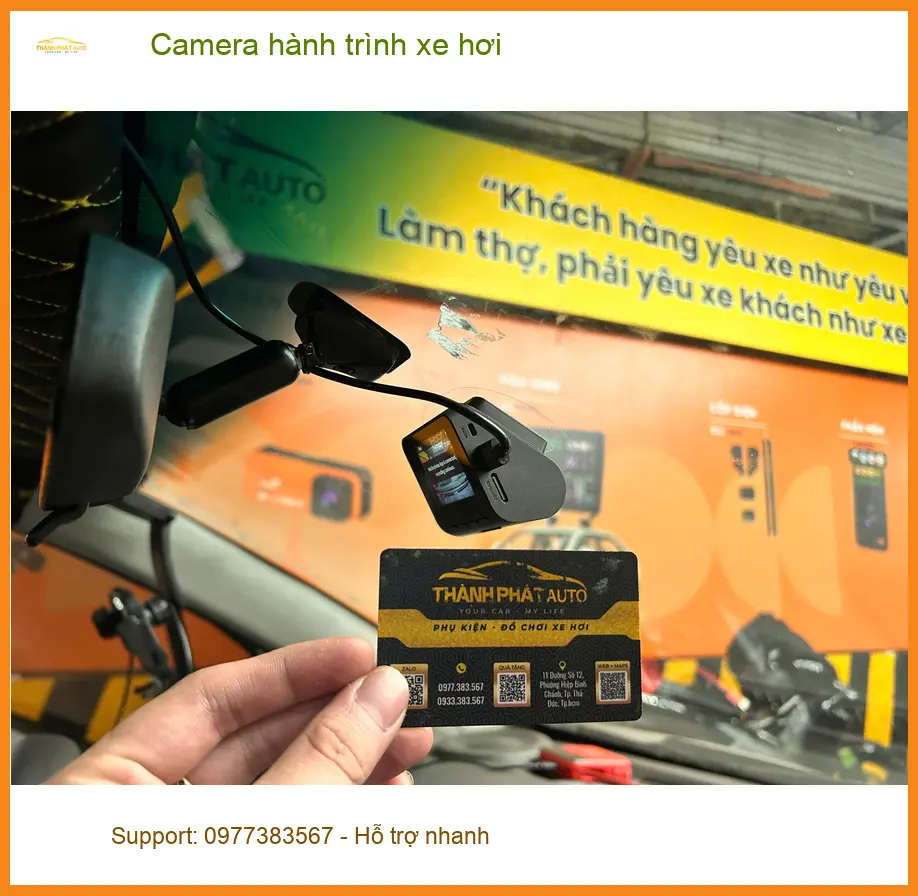 Anh Khải lắp camera hành trình xe hơi Hyundai Accent tại Quận Bình Tân ảnh thực tế 5