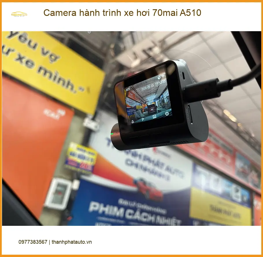 Anh Khang lắp Camera hành trình 70mai A510 cho Toyota Veloz tại Hóc Môn