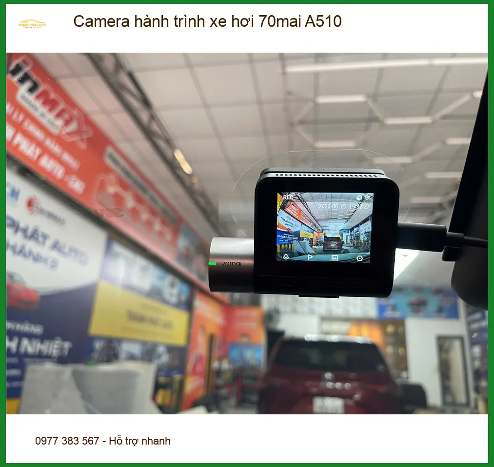 Anh Khang lắp Camera hành trình 70mai A510 cho Toyota Veloz tại Hóc Môn ảnh thực tế 2