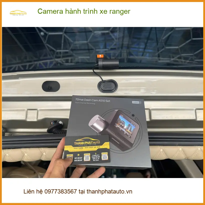 Anh Minh lắp Camera hành trình xe Ranger tại Quận Tân Phú để ghi lại mọi cung đường