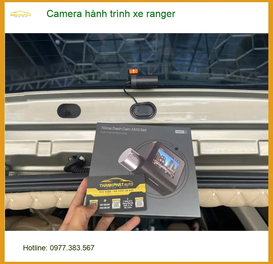Anh Quý lắp Camera hành trình cho Ranger ở Quận 6 muốn hình ảnh sắc nét