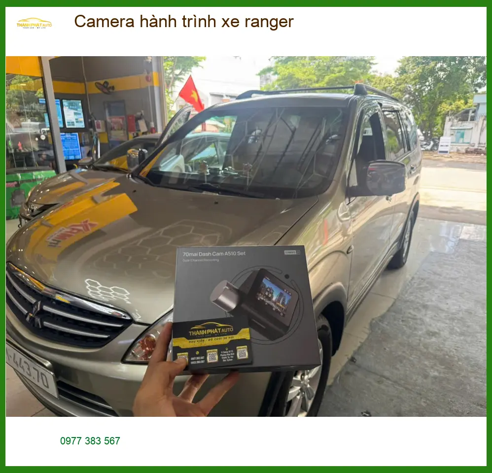Anh Khải lắp Camera hành trình Ford Ranger tại Quận 12 để an tâm lái xe đường dài ảnh thực tế 3