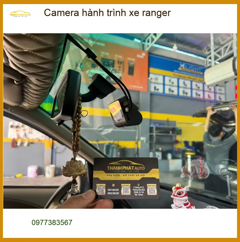 Anh Khải lắp Camera hành trình Ford Ranger tại Quận 12 để an tâm lái xe đường dài ảnh thực tế 4