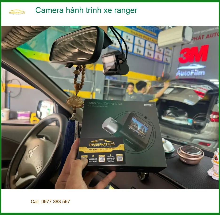 Anh Minh lắp Camera hành trình xe Ranger tại Quận Tân Phú để ghi lại mọi cung đường ảnh thực tế 4