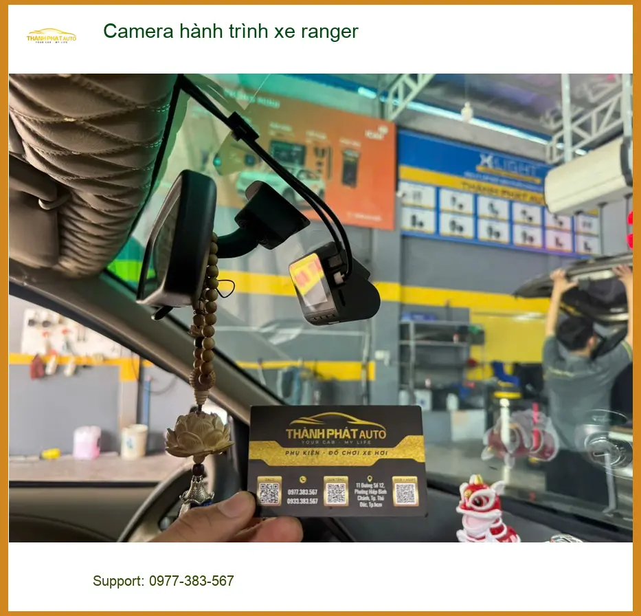 Anh Khôi lắp Camera hành trình xe Ranger ở Củ Chi để ghi lại hành trình ảnh thực tế 4