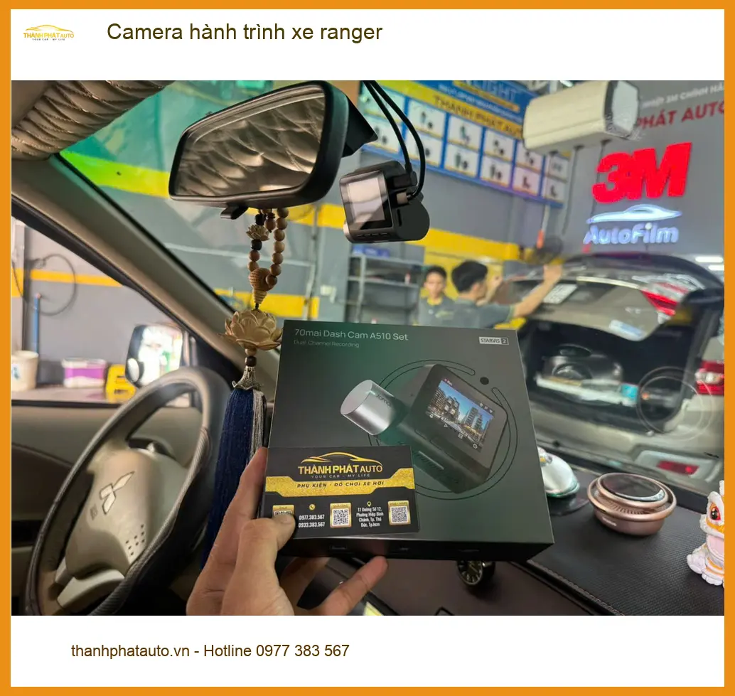 Anh Dũng lắp Camera hành trình xe Ranger tại Quận Thủ Đức để ghi lại bằng chứng khi cần ảnh thực tế 5
