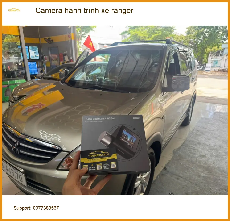 Anh Quân lắp camera hành trình Ford Ranger tại Quận 2 để giám sát an toàn hơn ảnh thực tế 3