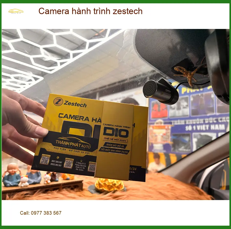 Anh Dũng lắp Camera hành trình Zestech tại Hóc Môn cho Hyundai Santa Fe ảnh thực tế 4