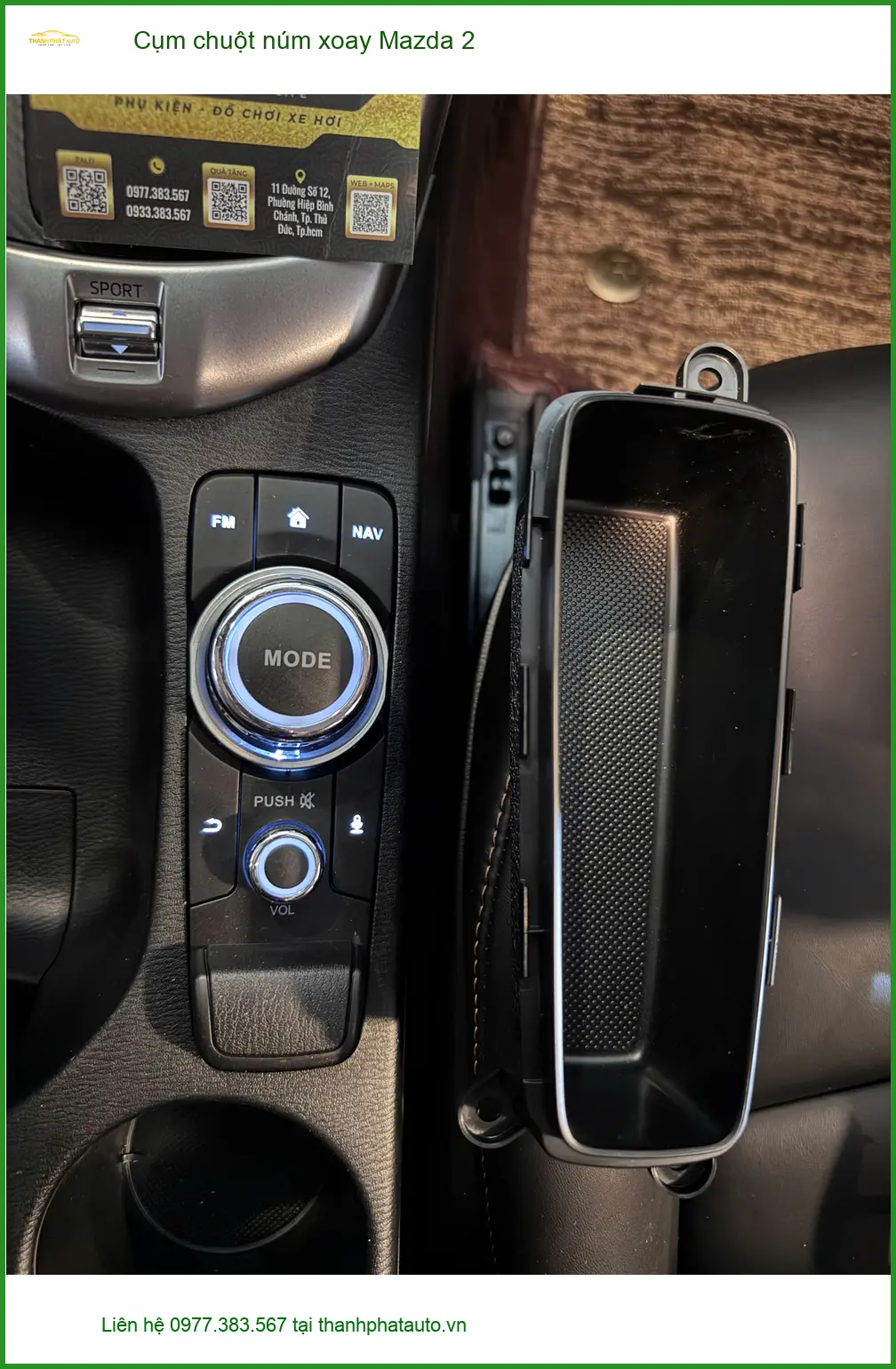 Anh Huy lắp cụm chuột núm xoay Mazda 2 tại Quận 2 vì cụm zin đã cũ