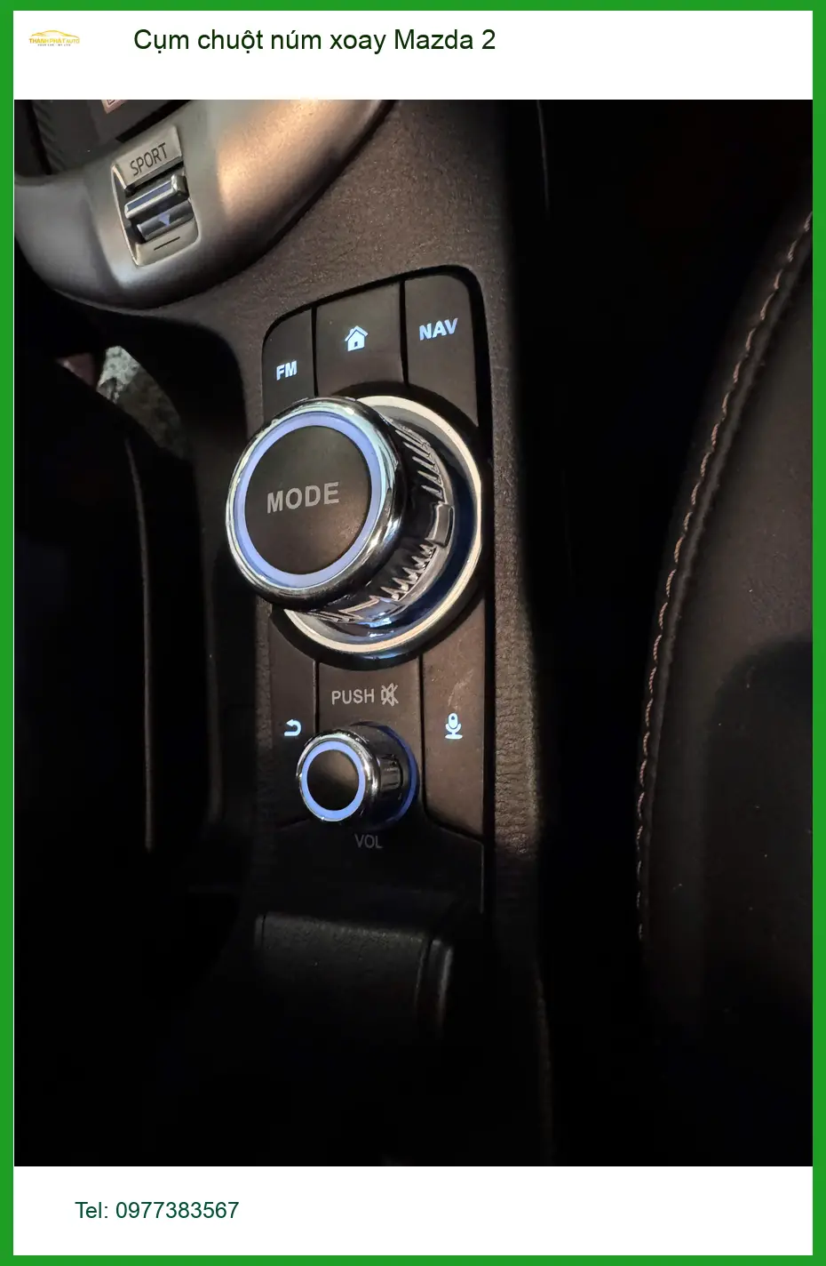 Anh Huy lắp cụm chuột núm xoay Mazda 2 tại Quận 2 vì cụm zin đã cũ ảnh thực tế 2
