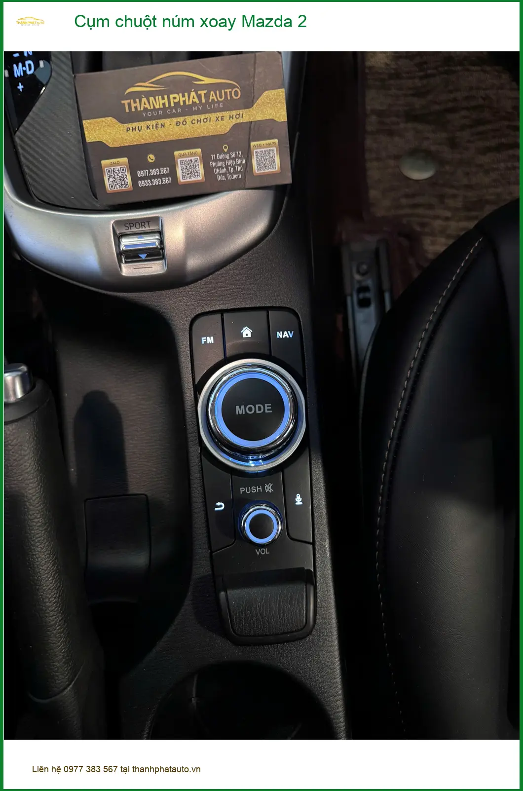 Anh Huy lắp cụm chuột núm xoay Mazda 2 tại Quận 2 vì cụm zin đã cũ ảnh thực tế 3