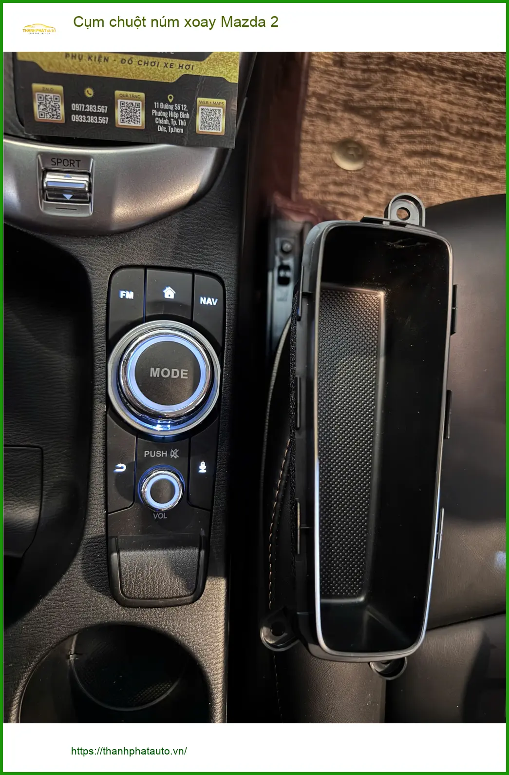 Anh Khang lắp cụm chuột núm xoay Mazda 2 tại Quận 12 vì núm zin bị kẹt