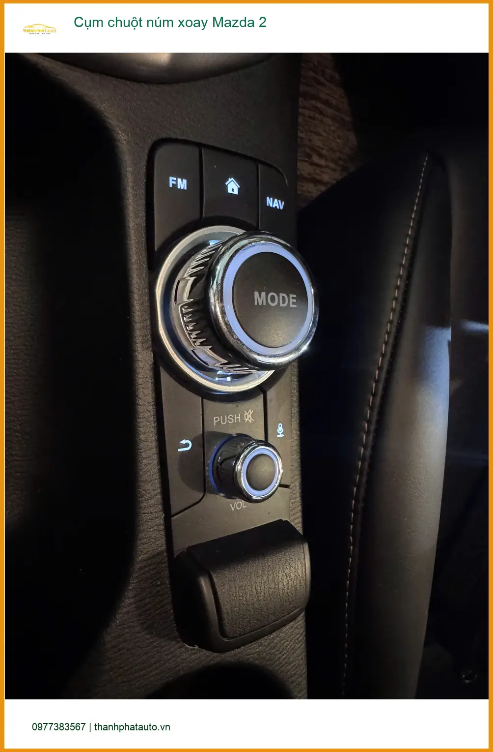 Anh Khang lắp cụm chuột núm xoay Mazda 2 tại Quận 12 vì núm zin bị kẹt ảnh thực tế 2