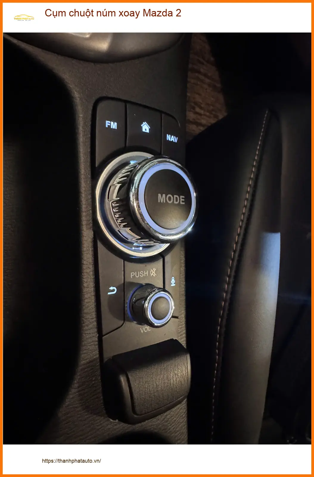 Anh Khang lắp cụm chuột núm xoay Mazda 2 tại Quận 12 vì núm zin bị kẹt ảnh thực tế 3