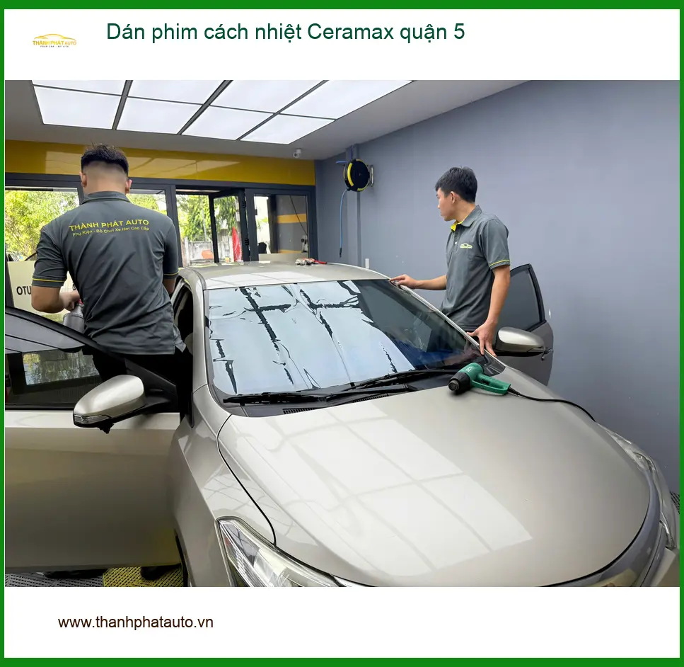 Nơi Dán Phim Cách Nhiệt Ô Tô phim cách nhiệt Ceramax quận 5 - Giá Tốt TPHCM ảnh thực tế 2