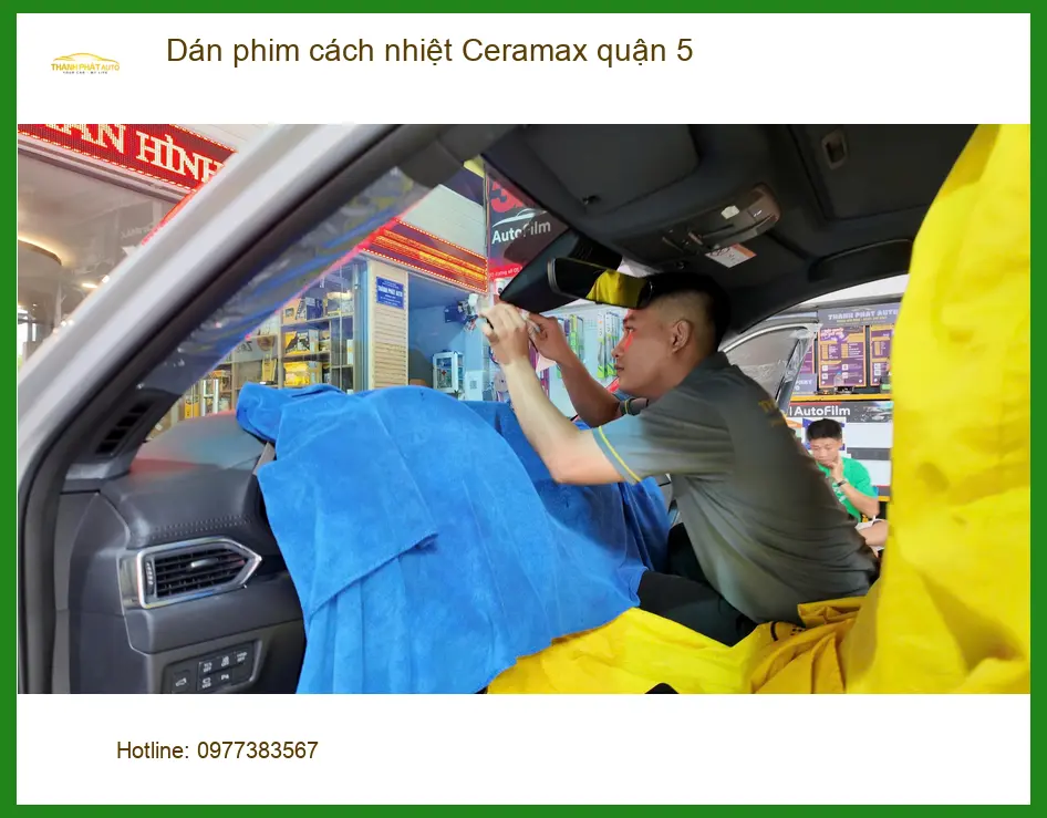 Nơi Dán Phim Cách Nhiệt Ô Tô phim cách nhiệt Ceramax quận 5 - Giá Tốt TPHCM ảnh thực tế 3