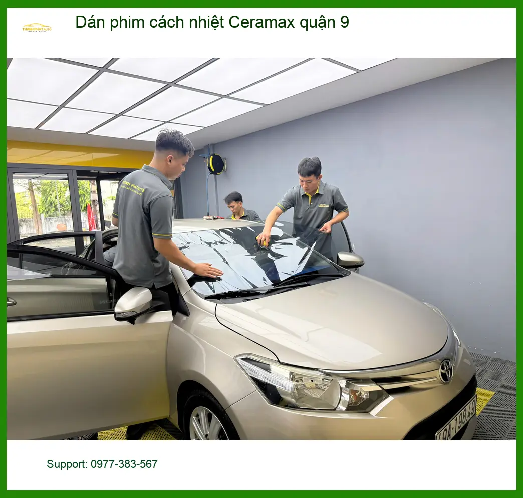 Địa Chỉ Dán Phim Cách Nhiệt Ô Tô Ceramax Quận 9 - Lắp Đặt Uy Tín TPHCM ảnh thực tế 2