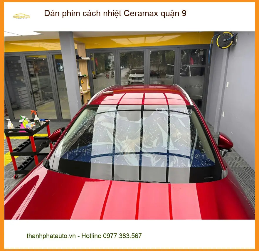Địa Chỉ Dán Phim Cách Nhiệt Ô Tô Ceramax Quận 9 - Lắp Đặt Uy Tín TPHCM ảnh thực tế 3