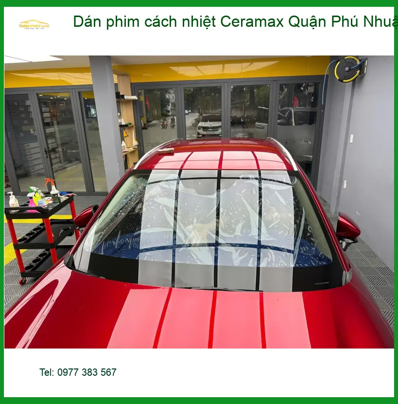 Địa Chỉ Dán Phim Cách Nhiệt Ô Tô phim cách nhiệt Ceramax Quận Phú Nhuận - Lắp Đặt Giá Tốt