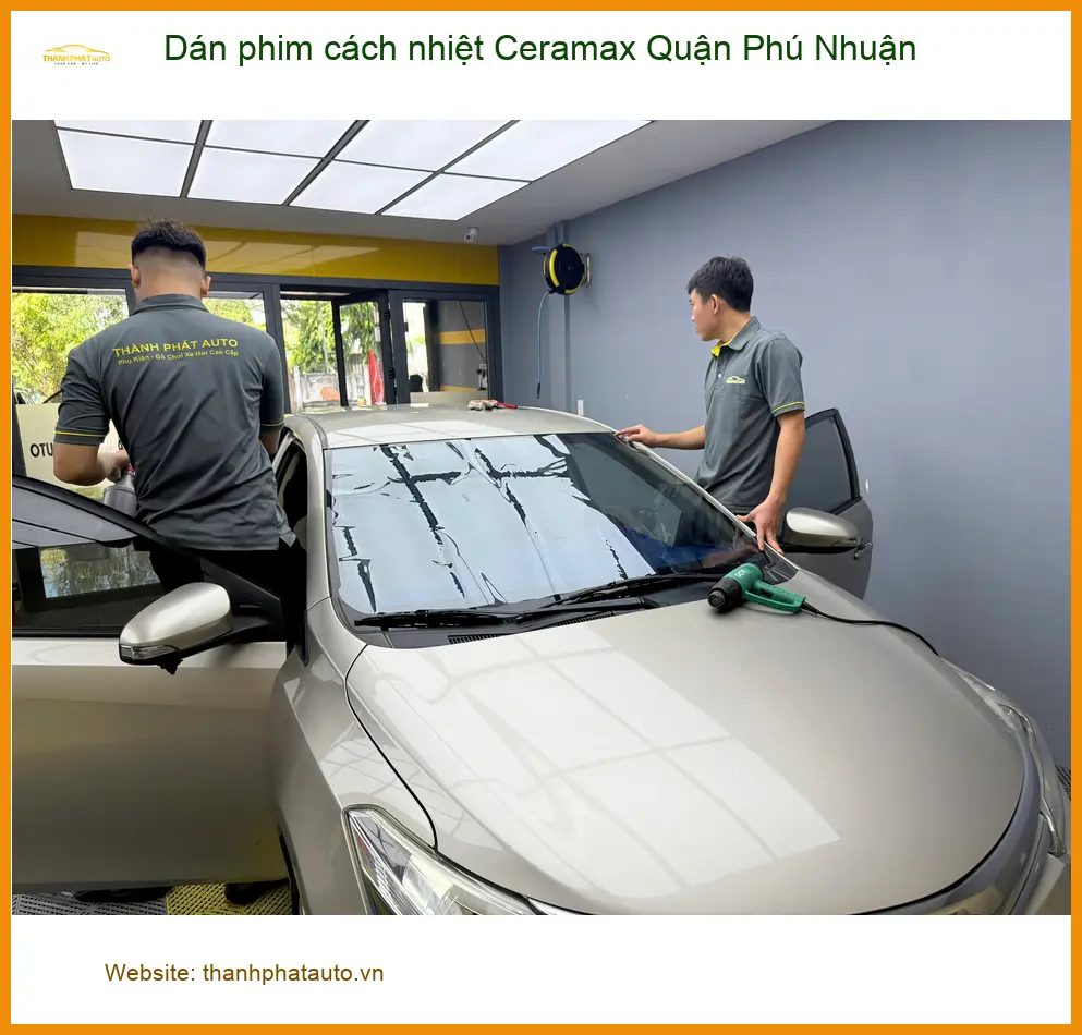Địa Chỉ Dán Phim Cách Nhiệt Ô Tô phim cách nhiệt Ceramax Quận Phú Nhuận - Lắp Đặt Giá Tốt ảnh thực tế 2