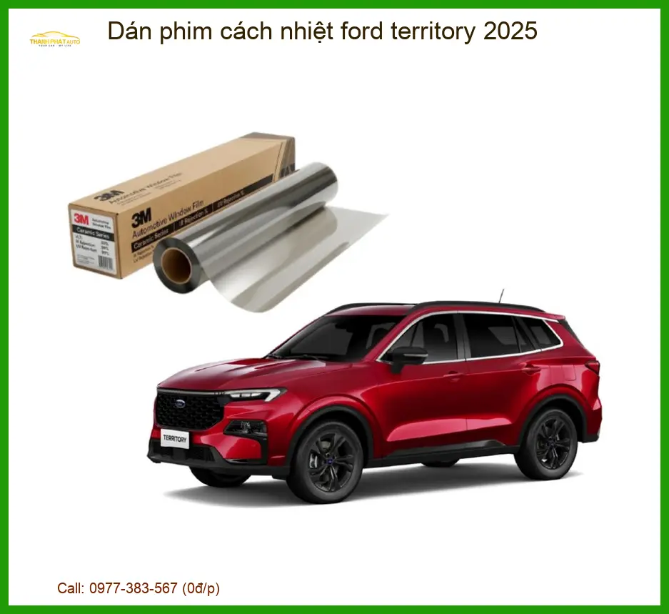 Dán Phim Cách Nhiệt Ford Territory 2025 - Địa Chỉ Lắp Đặt Uy Tín TPHCM