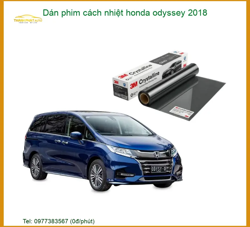 Dán Phim Cách Nhiệt Honda Odyssey 2018 - Địa Chỉ Lắp Đặt Uy Tín TPHCM