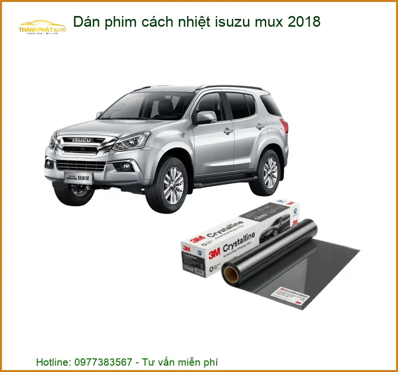 Dán Phim Cách Nhiệt Isuzu Mu-X 2018 - Trung Tâm Lắp Đặt Uy Tín TPHCM
