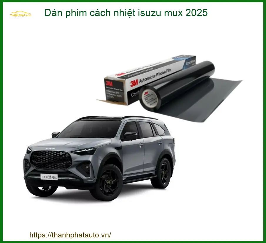 Dán Phim Cách Nhiệt Isuzu Mu-X 2025 - Địa Chỉ Lắp Đặt Uy Tín TPHCM