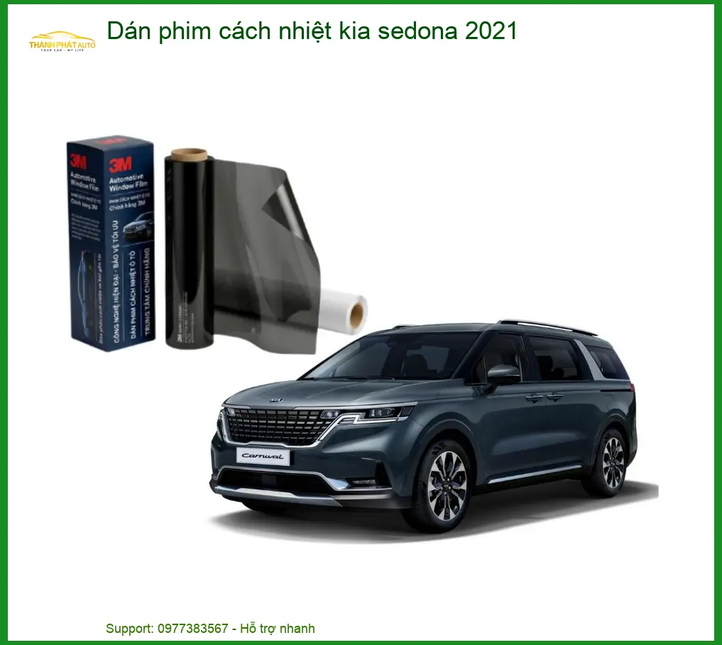 Dán Phim Cách Nhiệt Kia Sedona 2021 - Địa Chỉ Lắp Đặt Uy Tín TPHCM