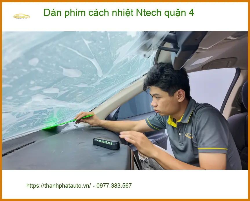 Nơi Dán Phim Cách Nhiệt Ô Tô phim cách nhiệt Ntech quận 4 - Giá Tốt TPHCM ảnh thực tế 2