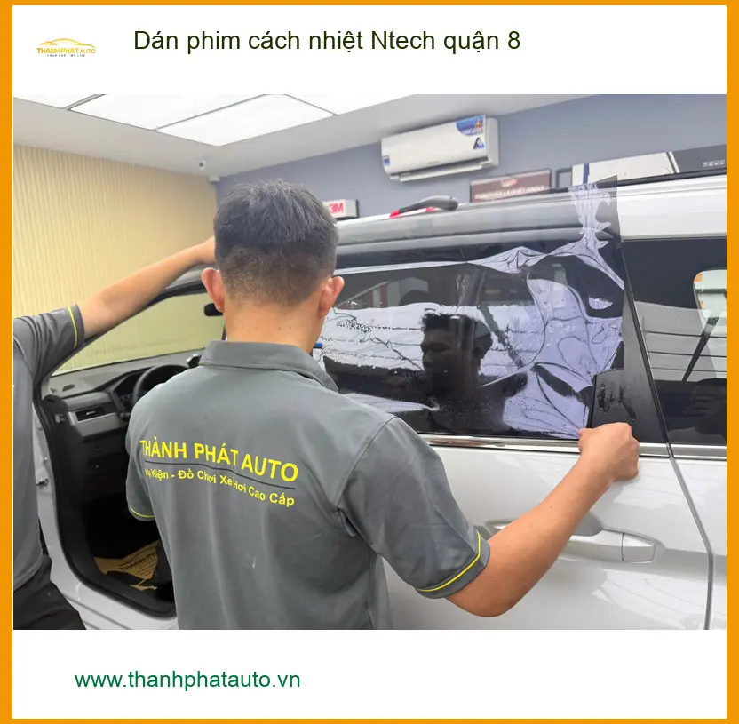 Địa Chỉ Dán Phim Cách Nhiệt Ntech Ô Tô quận 8 - Lắp Đặt Uy Tín TPHCM ảnh thực tế 3