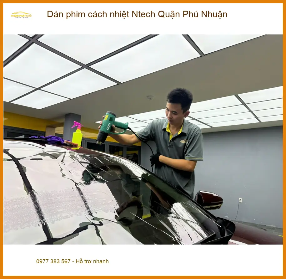 Nơi Dán Phim Cách Nhiệt Ô Tô phim cách nhiệt Ntech Quận Phú Nhuận - Chính Hãng