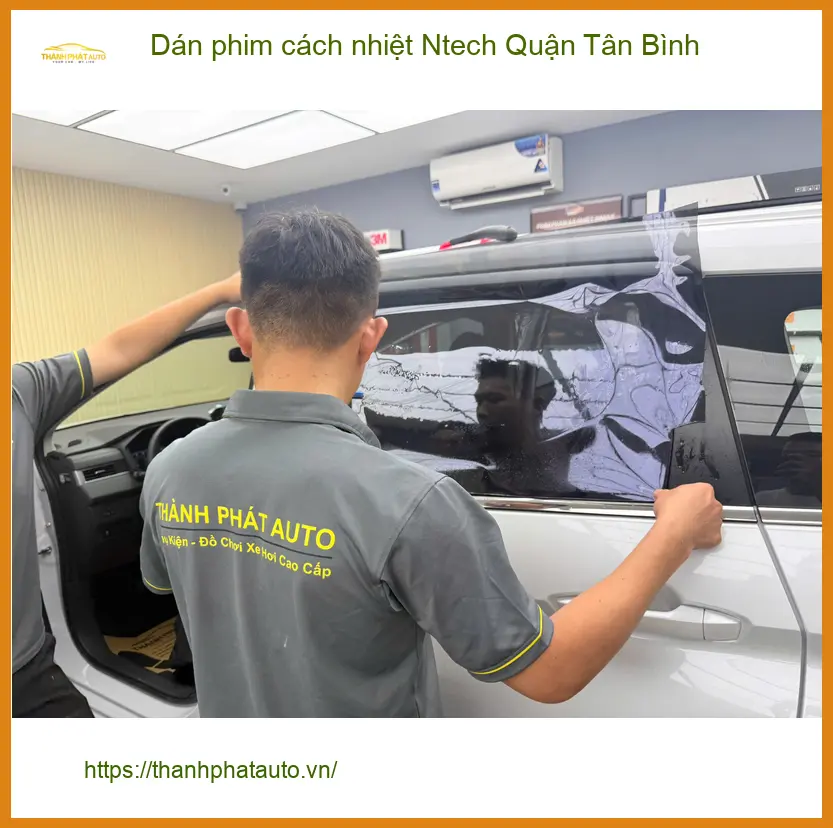 Trung Tâm Dán Phim Cách Nhiệt Ô Tô Ntech Quận Tân Bình - Lắp Đặt Uy Tín TPHCM ảnh thực tế 3