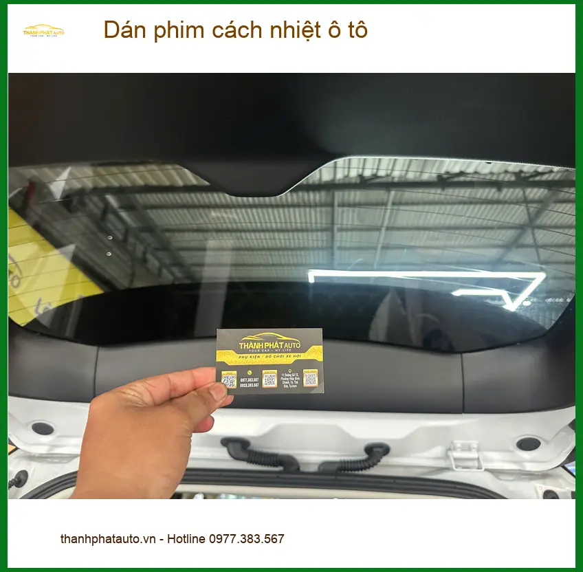 Anh Hùng dán phim cách nhiệt ô tô Hyundai Accent đón hè tại Quận Bình Tân ảnh thực tế 4