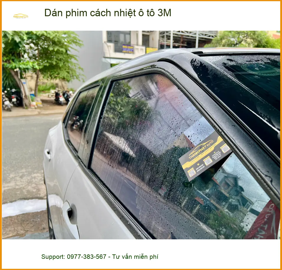 Cô Thanh dán phim cách nhiệt ô tô 3M cho Kia Carnival tại Cần Giờ giảm nóng cho xe ảnh thực tế 2