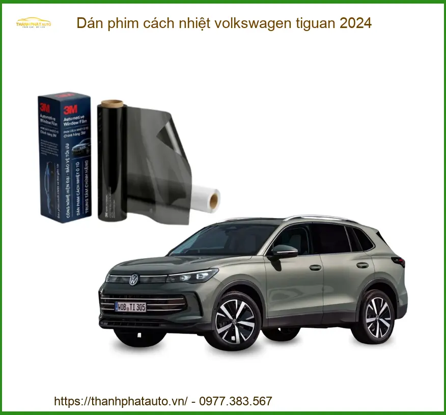 Dán Phim Cách Nhiệt Volkswagen Tiguan 2024 - Địa Chỉ Lắp Đặt Uy Tín TPHCM