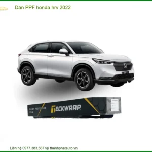 Dán Phim PPF Bảo Vệ Sơn Chống Trầy Honda HRV 2022 - Địa Chỉ Lắp Đặt Uy Tín TPHCM