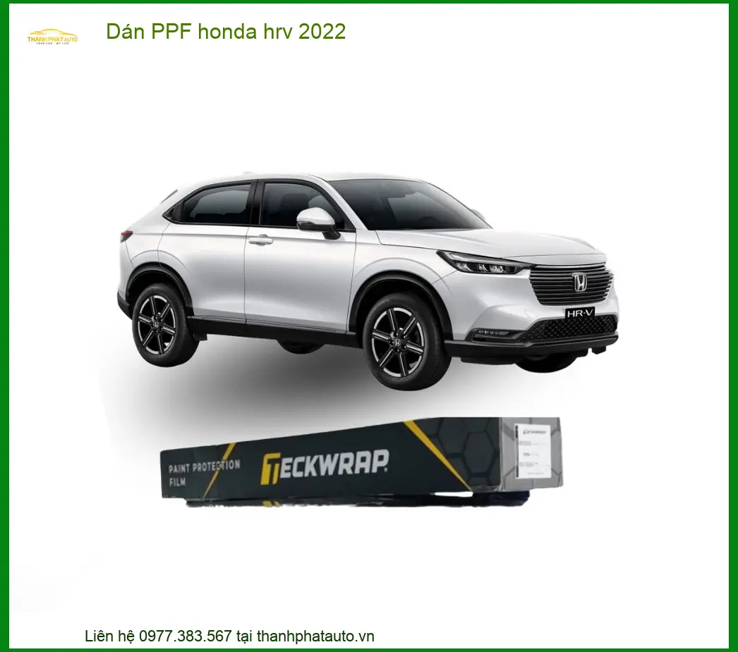 Dán Phim PPF Bảo Vệ Sơn Chống Trầy Honda HRV 2022 - Địa Chỉ Lắp Đặt Uy Tín TPHCM